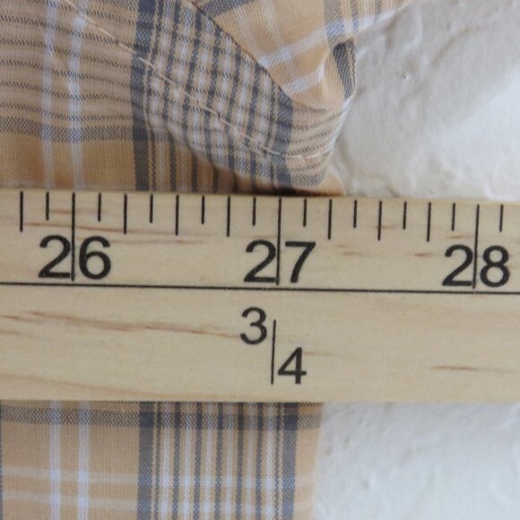 Van‎ Heusen* Men's Short Sleeve Button Down Curved Hem Chest Pocket Shirt~ XL - Picture 6 of 10